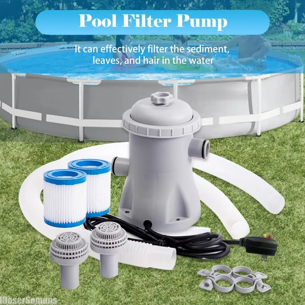 

330 GPH Paddling 2 Filter Cartridge Pool Pool Electric Pumps Water with Above Pump Pool Ground Filter Pump Accessories