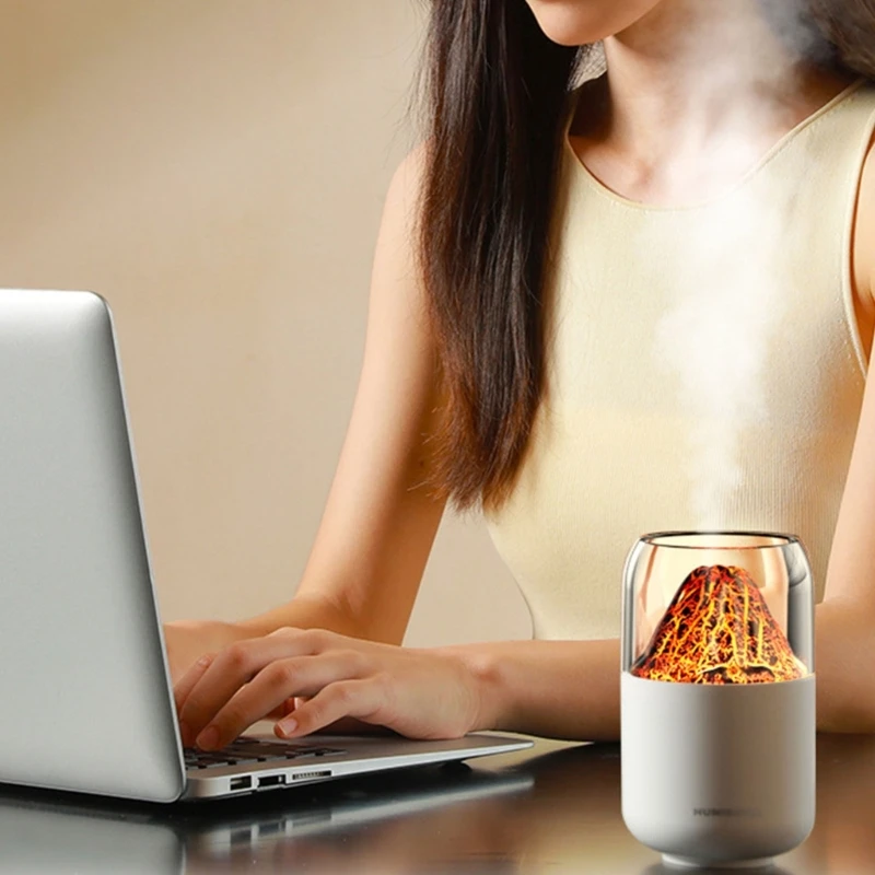 Мини-вулкан-увлажнитель, 300 мл, маленький прохладный увлажнитель с туманом, настольный увлажнитель, дропшиппинг