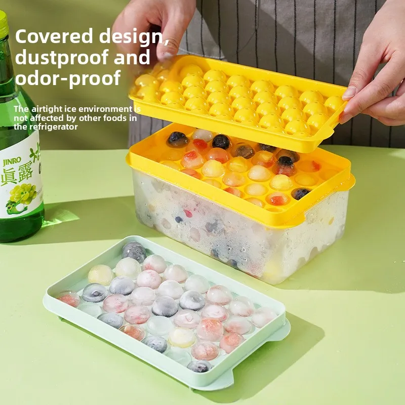 

Форма для кубиков льда, пищевая пластиковая форма для замороженных кубиков, сетка, бытовая коробка, ящик для хранения