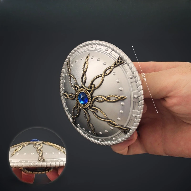9cm Diablo II Game Peripheral Stormchaser's Shield Alloy weapons Model Collectible Figurine Artisan Craft Props Boy's Toy Gifts