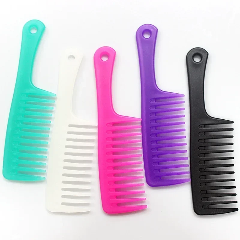 Wide Tooth Anti-Static Hairdressing Comb Heat Resistant Woman Wet Detangle Curly Hair Brushes Pro Salon Styling Tools Hot