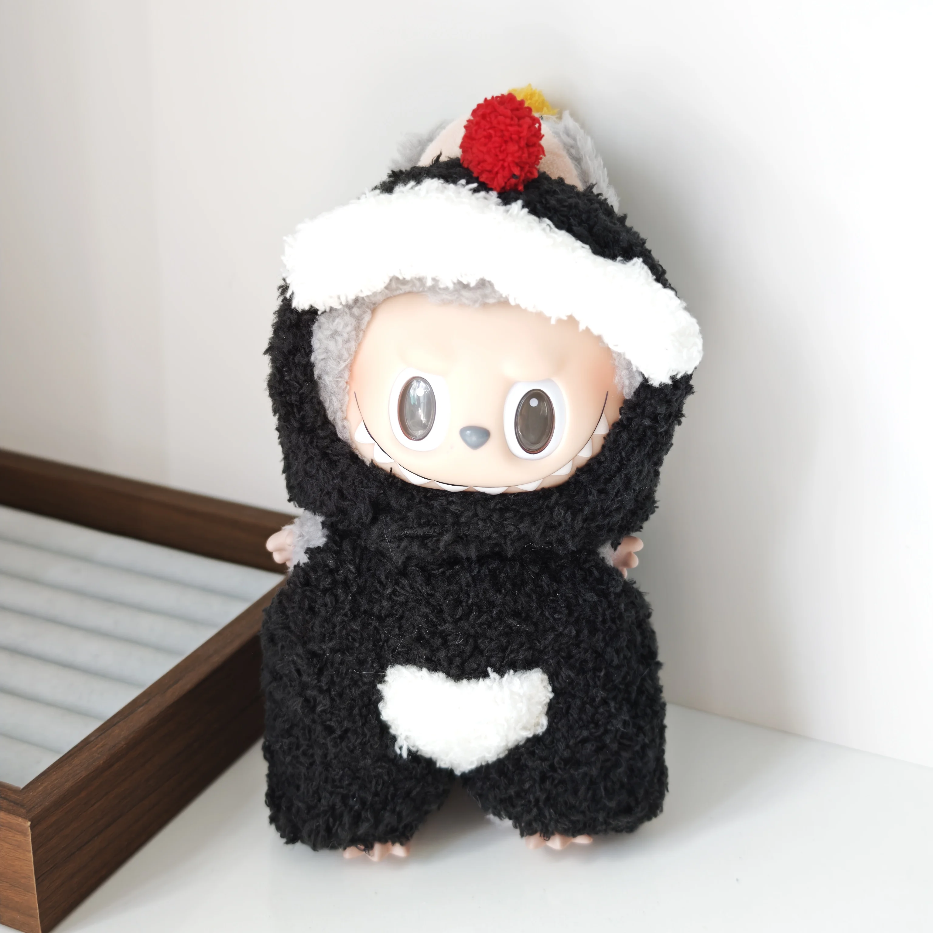 

2pcs Cute Clothes Set For 15-17cm Labubu Clothing Accessories Dinosaur Set Outfit For Replacement Only Clothing No Doll