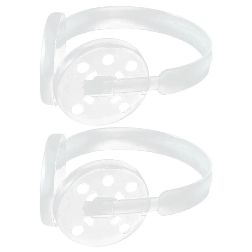 2 Pcs Ear Cup Plastic Earmuff Frame Shelf for DIY Muffs Winter Accessories Making Rack Warm Holder