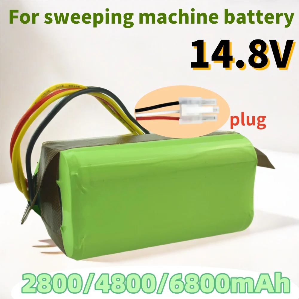 

2800/4800/6800mAh 14.8V 4S1P Li-ion Rechargeable Battery Pack Suitable for Sweeping Robot Replacement Battery