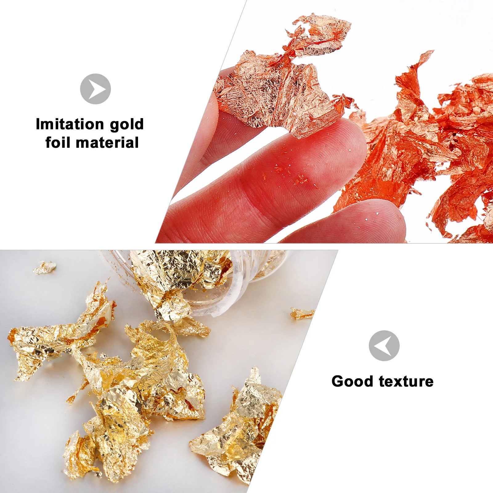 

3Pcs Nail Art Glitter Foil Decorations Sparkling DIY Manicure Supplies for Party Nail Stickers Golden Silver Decals