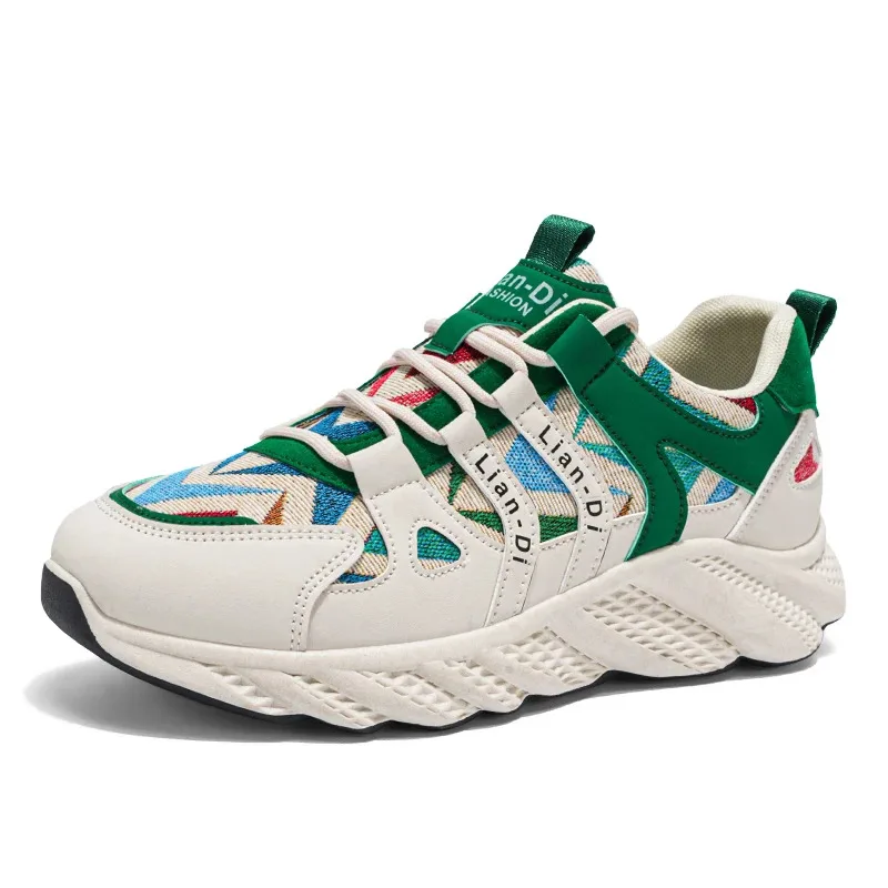 أحذية رياضية كاجوال للرجال أحذية رياضية بنعال ناعمة نعال سميكة غير قابلة للانزلاق تزيد من الجري أحذية رجالية مبركن قماشية قابلة للتنفس