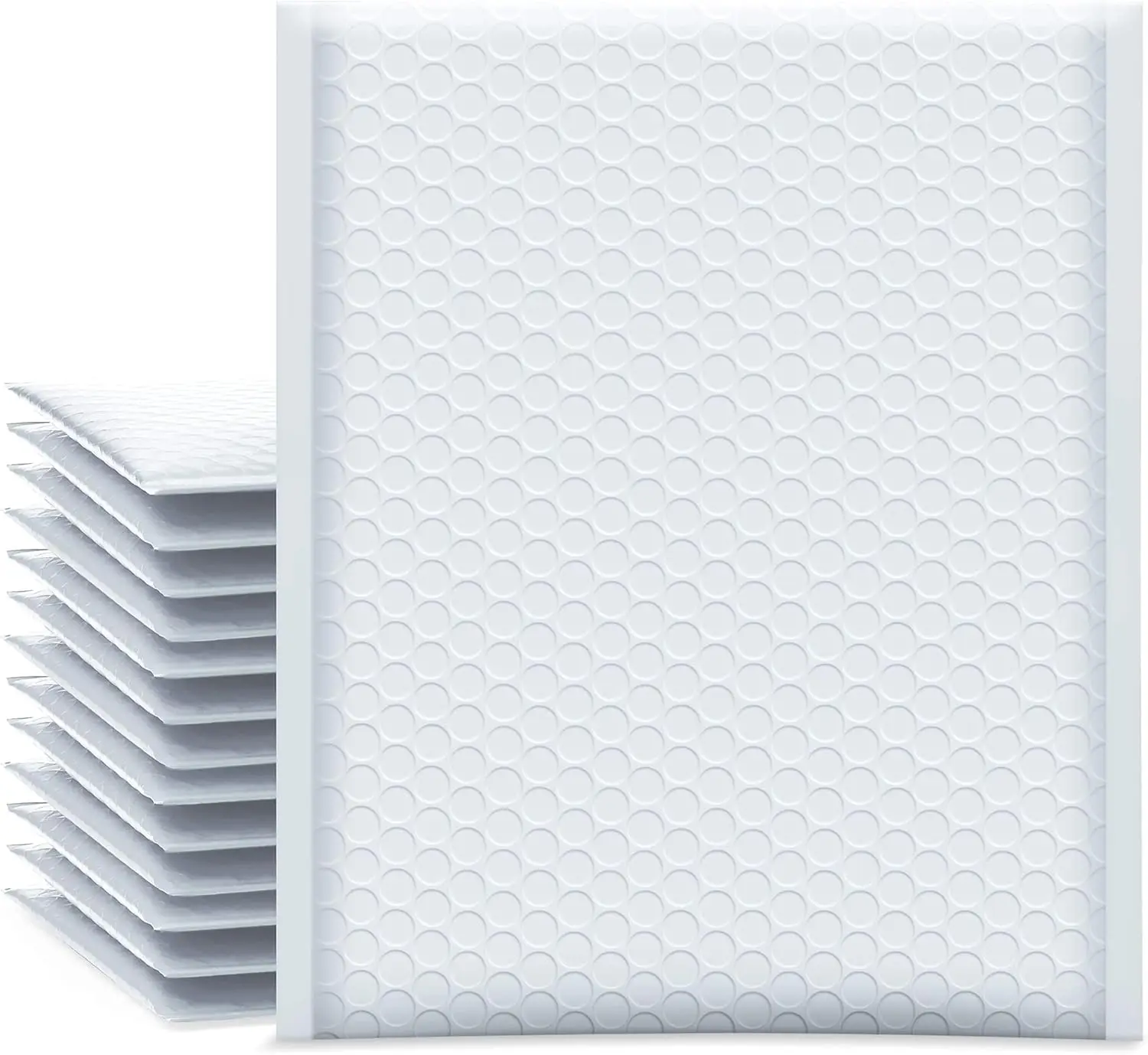 

Bubble Mailers 8.5x12 Inch White 25 Pack Padded Envelopes for Clothes Makeup Self Seal Waterproof