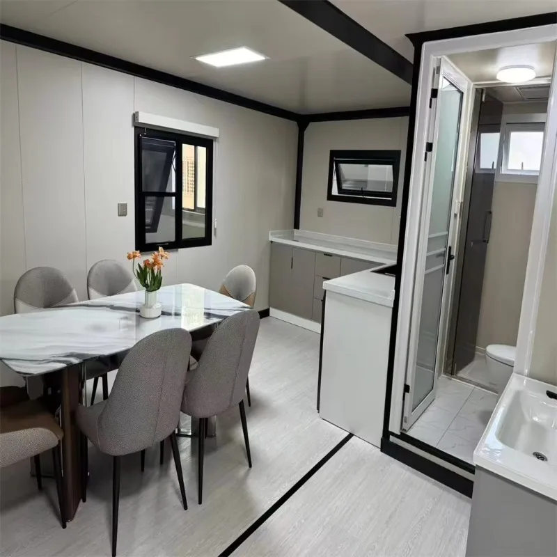 فيلا جاهزة من الفولاذ الخفيف بتصميم حديث عالي الأداء، منزل معياري عالي الأداء #6