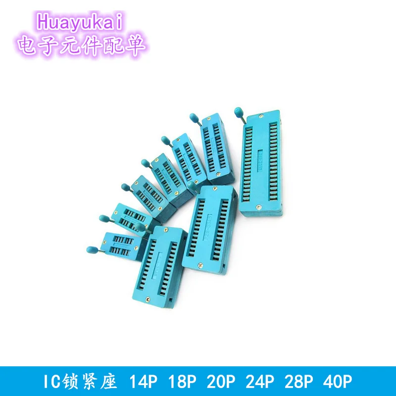 IC Sockets DIP8 DIP14 DIP16 DIP18 DIP20 DIP28 DIP40 2.54mm Connector 8 14 16 18 20 24 28 40 Pin DIP Socket Chips Base