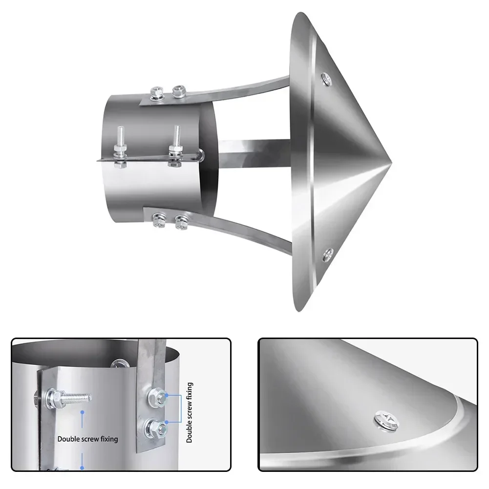 304 cappuccio in acciaio inox camino cappello da pioggia accessorio per camino uso Versatile Design antivento efficace protezione antipioggia