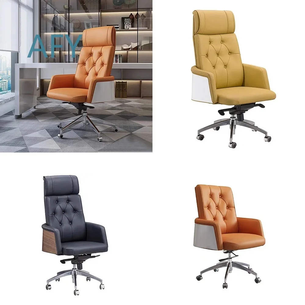 2024 New Luxury Office Chair for Boss High Back Ergonomic Task Chair for Home Office Workstation with Adjustable Height and