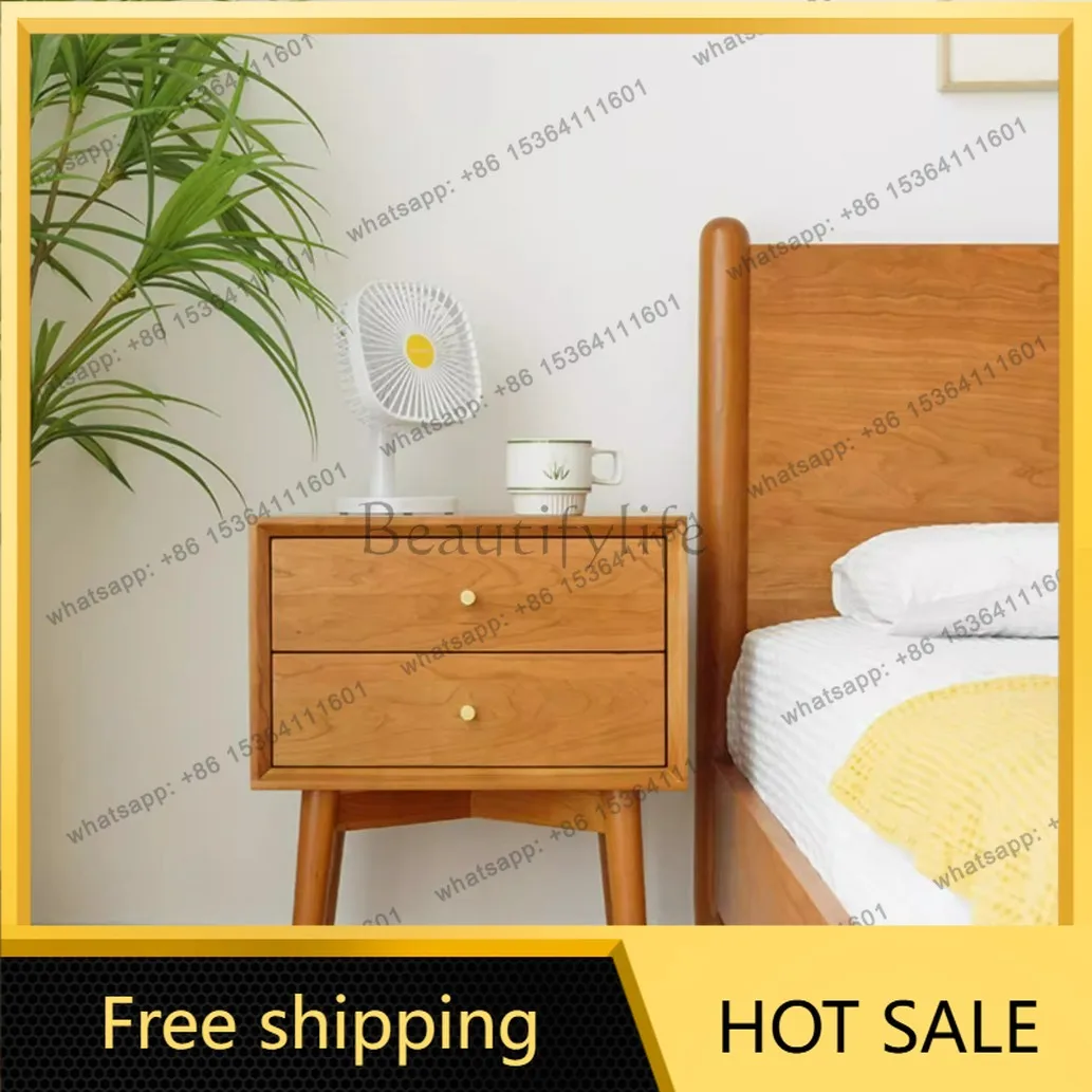 Hot cherry cloud bedside table Nordic modern simple light luxury Japanese storage side cabinet
