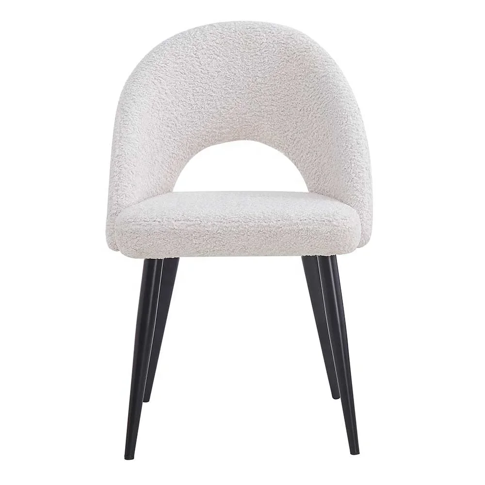 

For Simple Velvet Fabric Upholstered Dining Room Chair Home Furniture