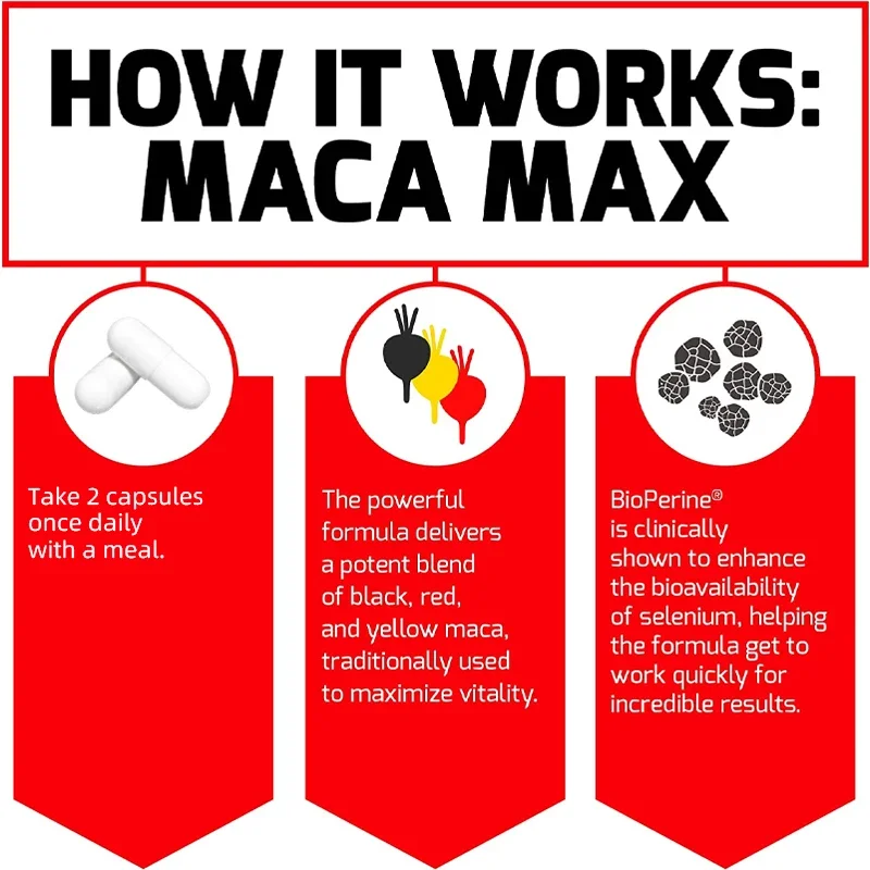 Maca Root - Improves Vitality and Performance, Enhances Male Strength