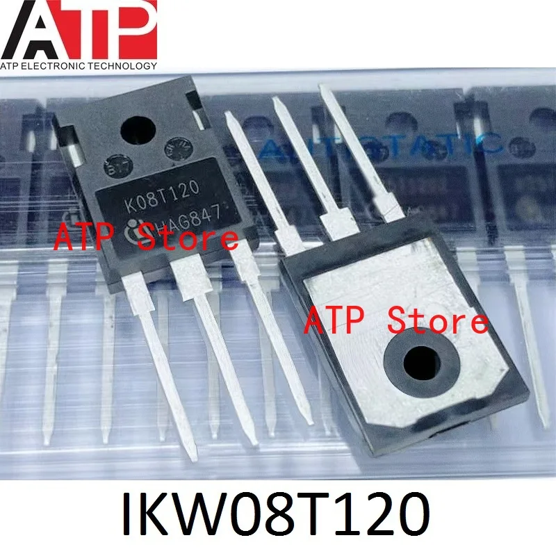 

10 шт./лот, 100% новый оригинальный транзистор IGBT K08T120 IKW08T120 TO-247, 1200В 8А IKW08T120FKSA1