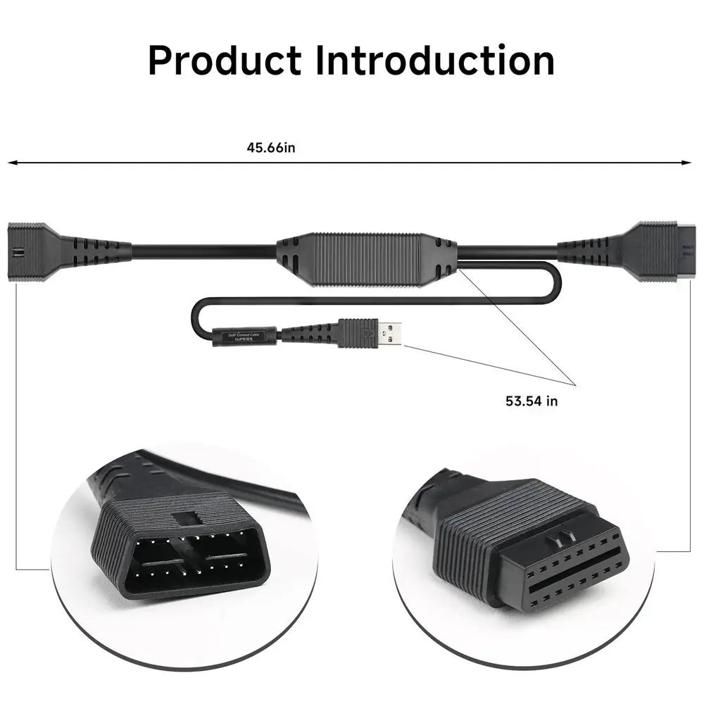 LAUNCH DOIP Adapterkabel für Geräte mit Dbscar7-Anschlüssen, verwendbar mit CRP 919X BT, X-431 PRO, X-431 PRO DYNO, X-431 PRO3 APEX – Detail 4