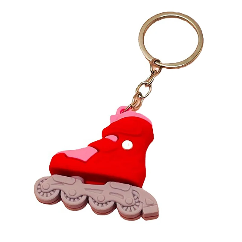 1 Stuks Cartoon Rolschaatsen Schoenen Sleutelhanger Diy Sieraden Mannen Jongen Grils Souvenir Feest Geschenken