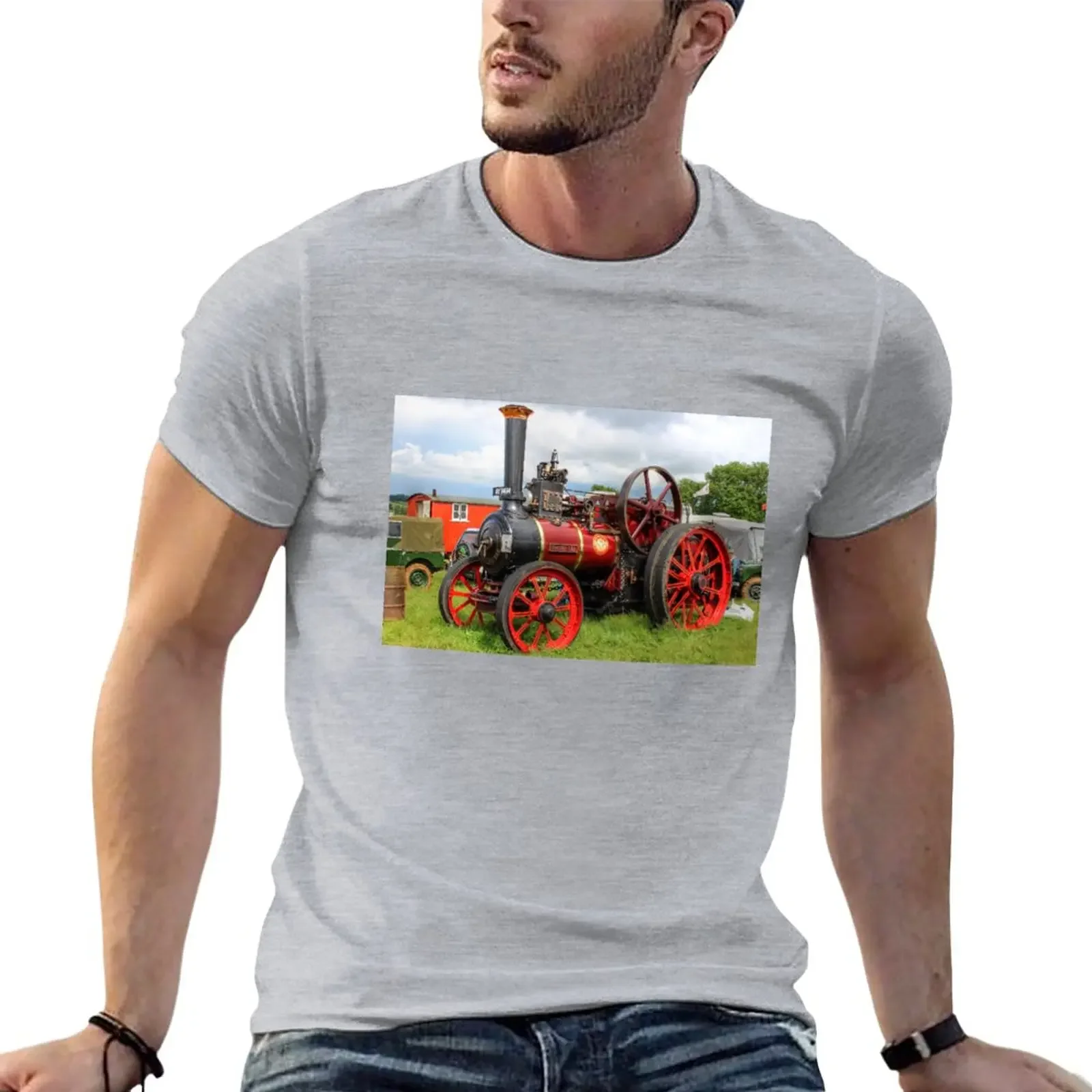 Evedon Lad Traction Engine T-Shirt sublime kawaii clothes customs t shirt men