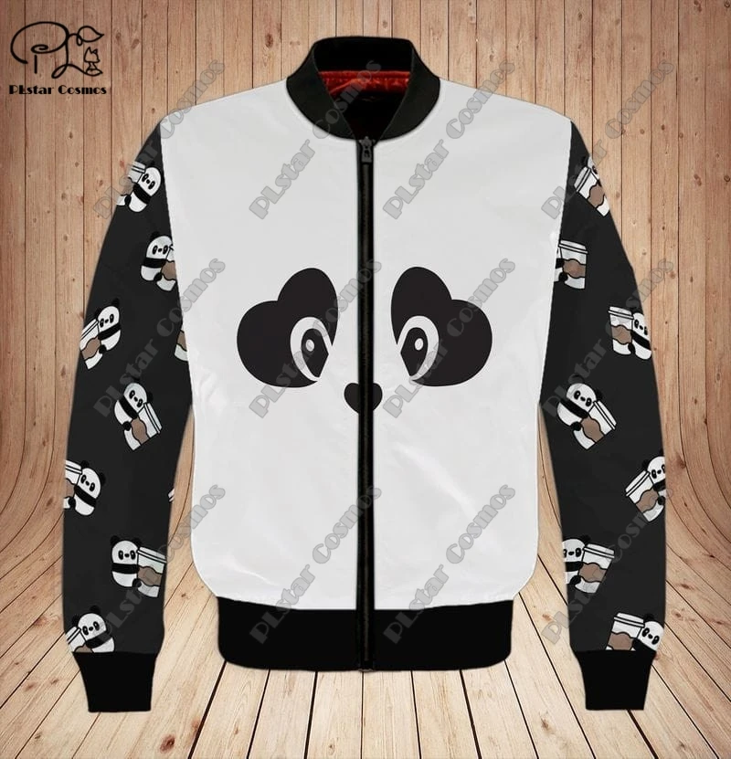 3D printing new animal series love panda art unisex clothing fun casual hoodie/sweatshirt/zipper/jacket/T-shirt X-4