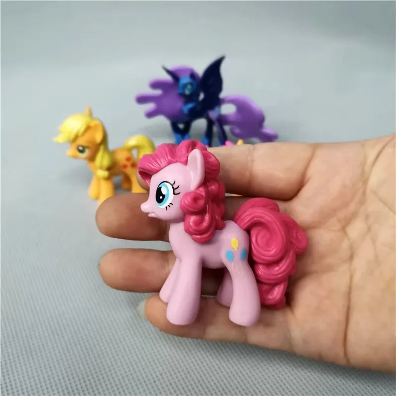 Hasbro My Little Pony Figure Twilight Sparkle Applejack Rarity Fluttershy Princess Celestia Anime Cartoon Doll Model Toy Gifts