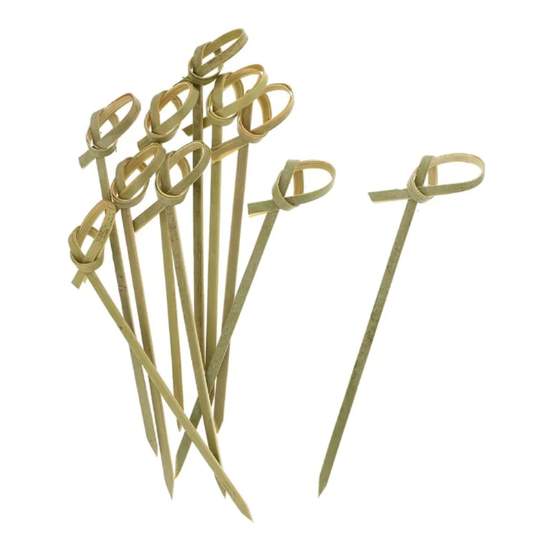 

BHTS-2500Pack Bamboo Cocktail Picks Cocktail Toothpicks Bamboo Skewers Toothpicks For Appetizers 4 Inch