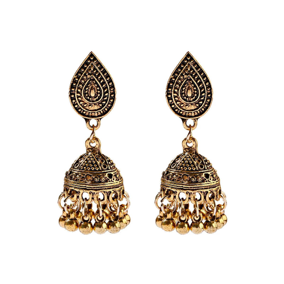 Pendiente étnico geométrico de - Ethnic Indian Fashion reseña y precio