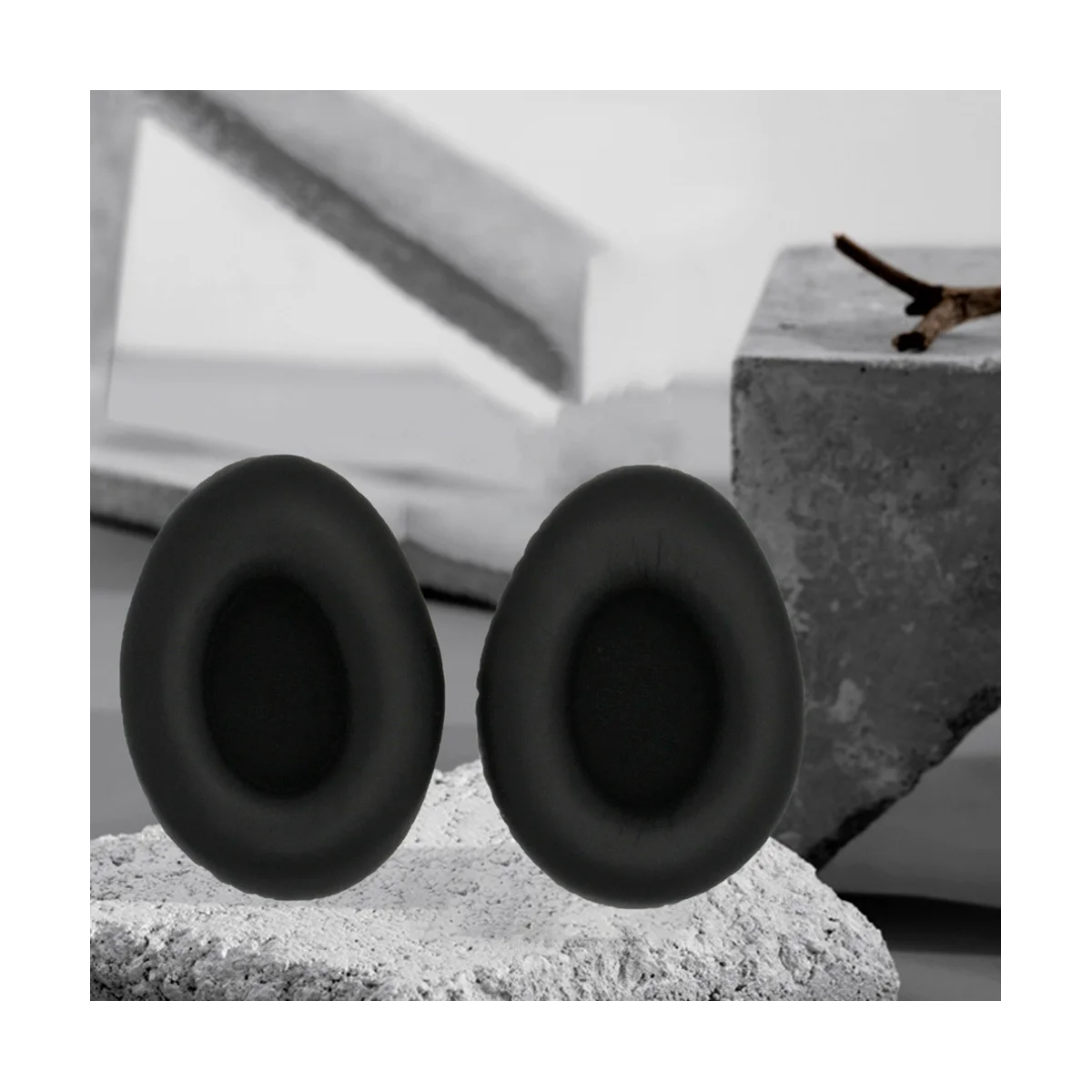 أسود الماس الدموع سماعة يغطي ، سماعة حامي الأكمام ، مشبك سماعات الأذن ، استبدال ، 1 زوج