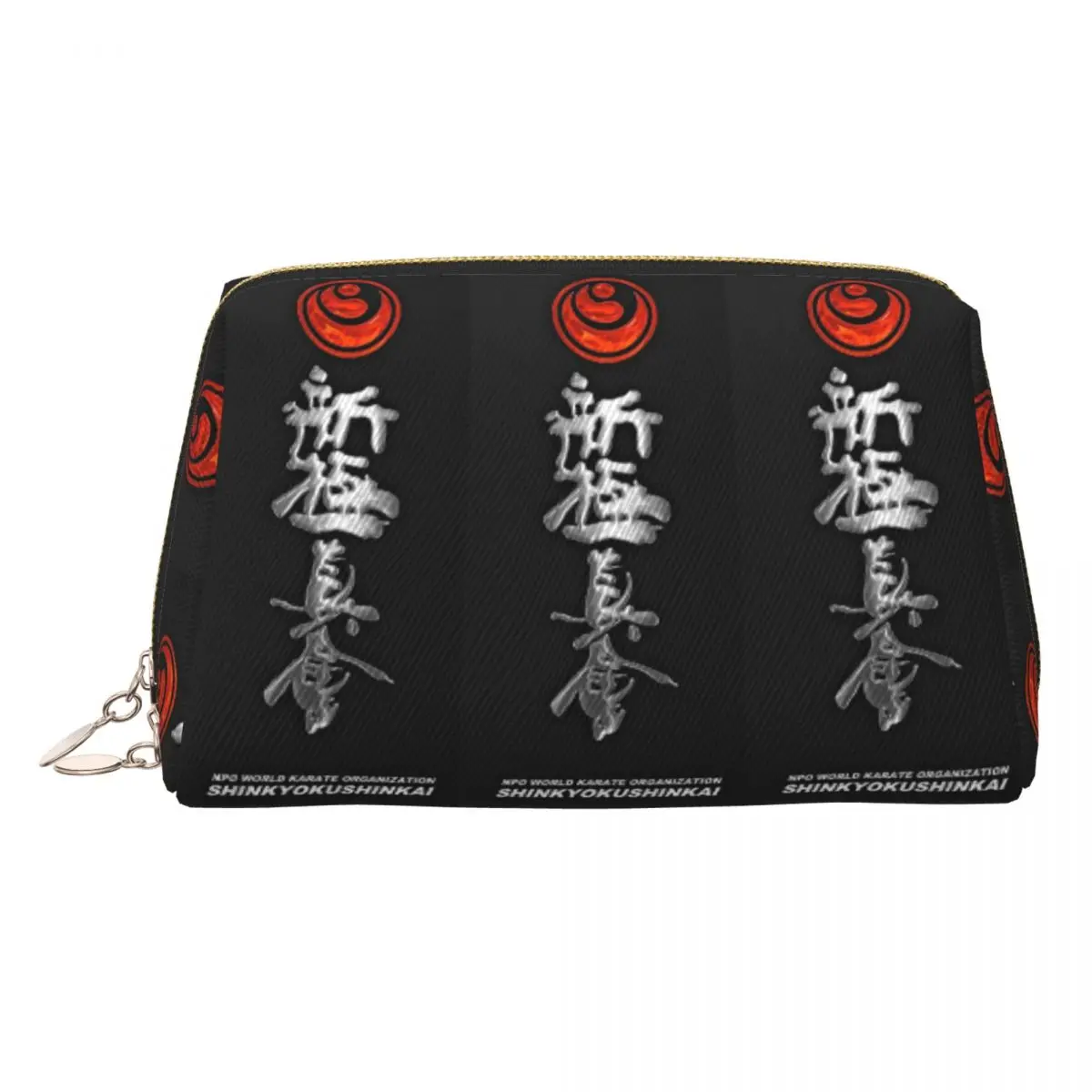 

Kyokushin Karate Bushido Values Women Cosmetic Bags Travel Makeup Organizer Pouch Toiletry Storage Dopp Kit Box