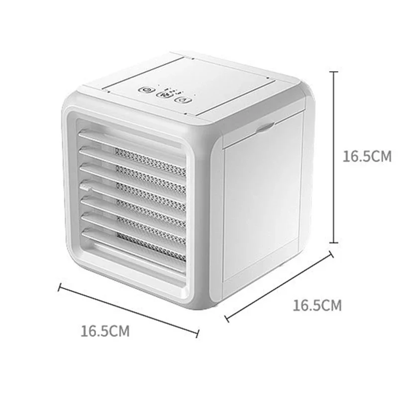 Enfriador de aire portátil LZ01-19QR USB, pequeño aire acondicionado para dormitorio, ventilador de refrigeración por agua con función de humidificación