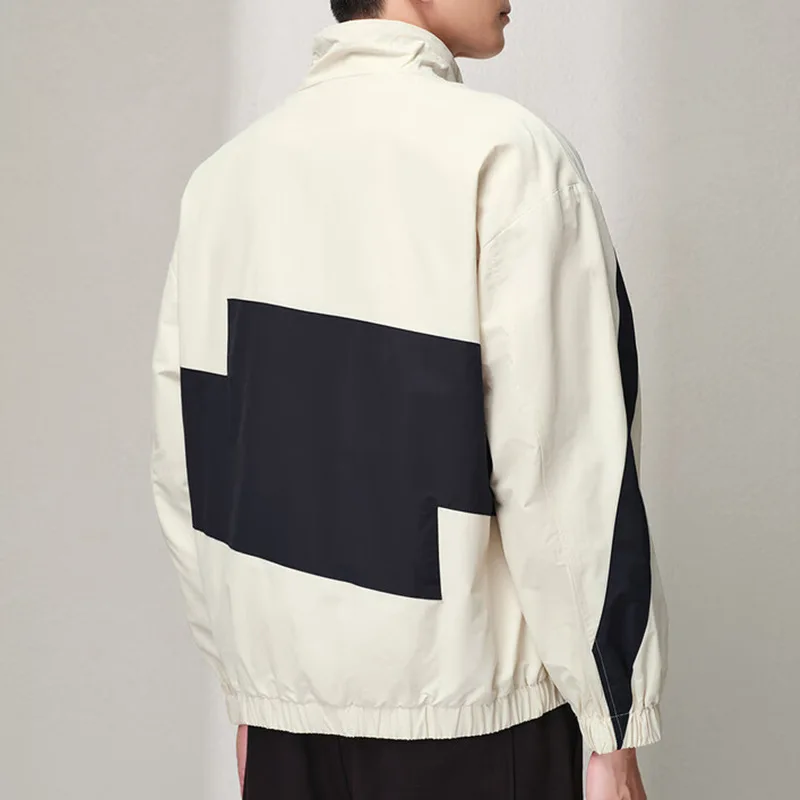 

Новинка 2029, брендовая мужская повседневная цветная блузка с воротником-стойкой, универсальная весенне-осенняя верхняя одежда W08