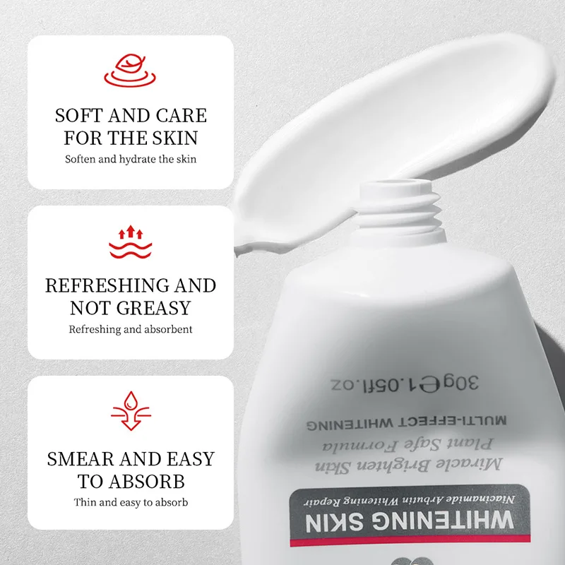 Whitening Hand Cream Niacinamide Arbutin Wrinkle Removal Anti-crack Moisturizing Repair Fade Fine Lines Smooth Skin Hand Care