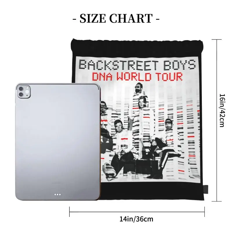 Hot Backstreet Boys Dna World Concert Tour 2019 Drawstring Bags Gym Bag Bookbag New Style Personalised Large Capacity