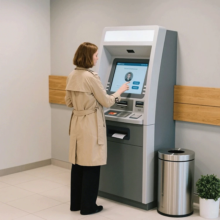 Chiosco di pagamento touch screen self-service della macchina OEM Hotel Check in ordine di pagamento