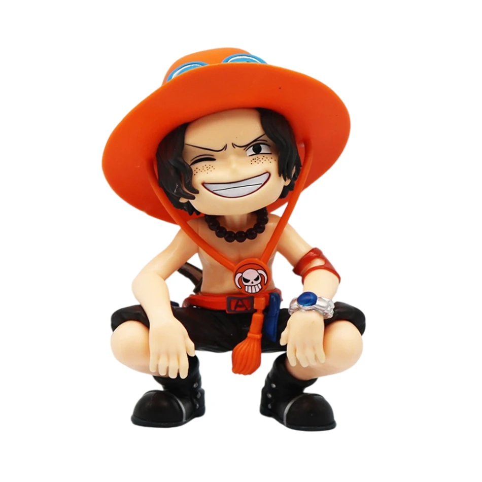 Anime One Piece Monkey D. Luffy Roronoa Zoro Sanji Portgas·D· Ace Yamato Q Versie Anime Figural Pvc Model SurpriseToy Kerstcadeau - afbeelding 2