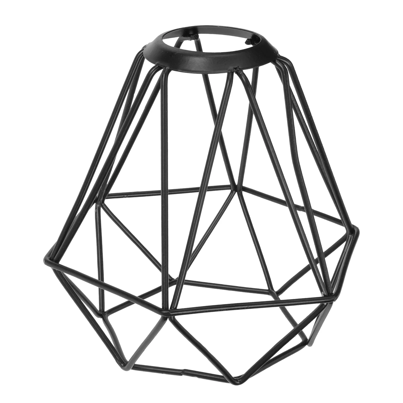 Imagem -05 - Metal Cage Lamp Shade Wire Light Metal Guard Iron Cover Hanging Teto Table Industrial Bulb Chandelier Vintage Decorativo