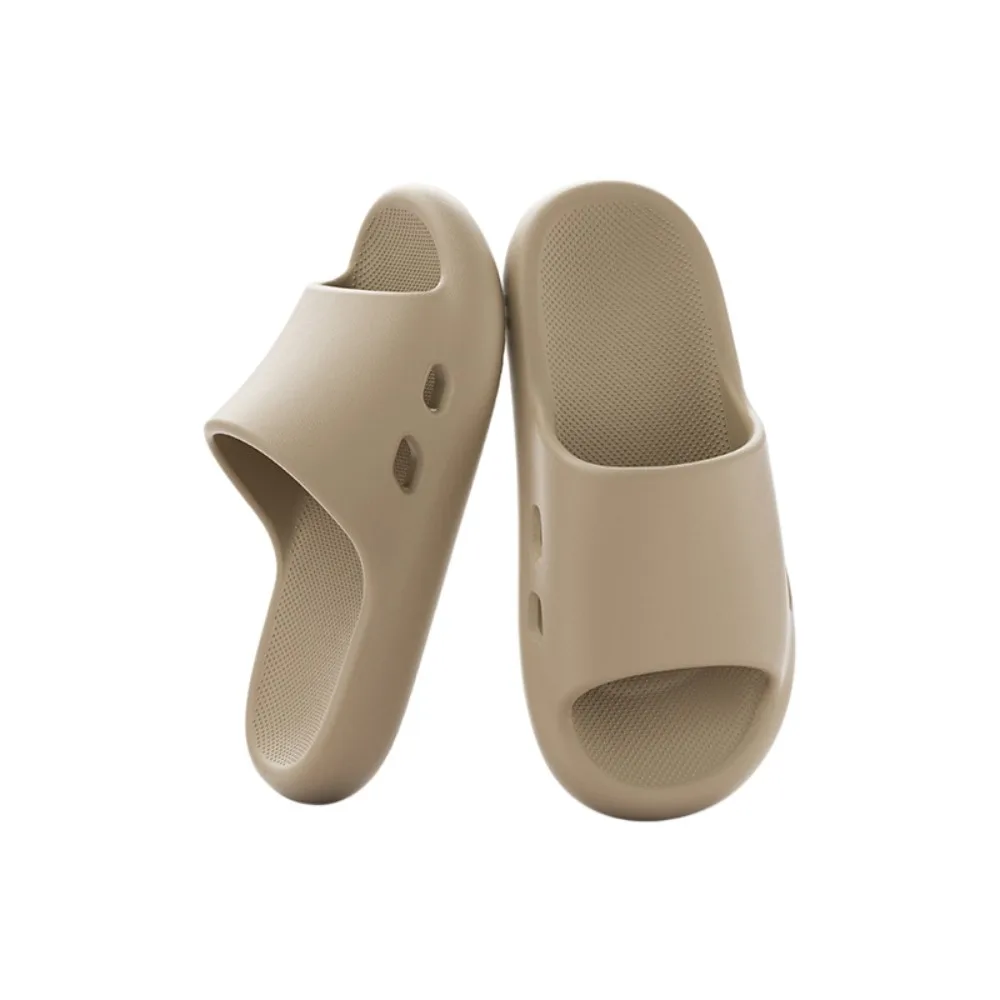 

Мужские нескользящие шлепанцы с плоской подошвой, однотонные, на толстой подошве, дышащие, из ЭВА, с перфорацией, для весны и лета