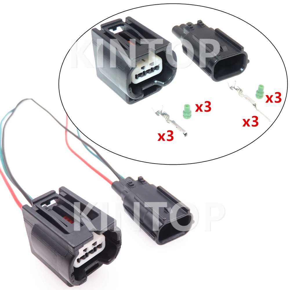 1 Set 3 Pins 7282-2147-30 Auto Radar Sensor Sockets AC Assembly For Honda Infiniti Car Reversing Light Connector 7283-2147-30