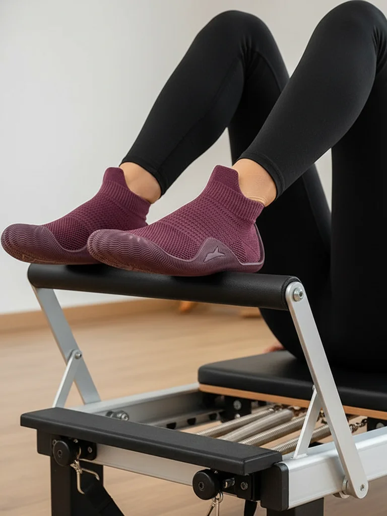 Minimalist Barefoot Sock Shoes, Non-Slip Knit Yoga Shoes for Indoor Pilates, Home Workouts & Floor Exercises