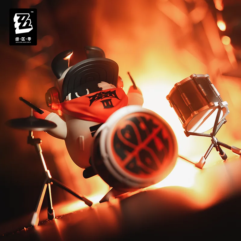 Offizielle Original Zenless Zone Null Die Bangboo PVC Bass Drum Set Figur Anime Nette Figur Modell Statue Puppe Spielzeug Für Kinder Gi