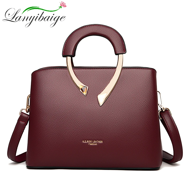 Lanyibaige 2022 Women Leather Handbags High Quality Ladies Vintage Messenger Bag  Main Crossbody Bags for Women Shoulder Bag