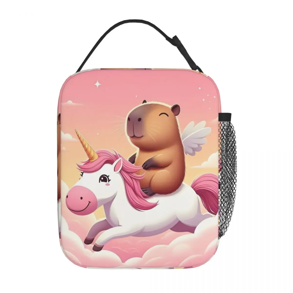 Cute Capybara Capibara Animal Insulated Lunch Bag Thermal Bag Reusable Leakproof Lunch Box Tote Food Bag Office Picnic