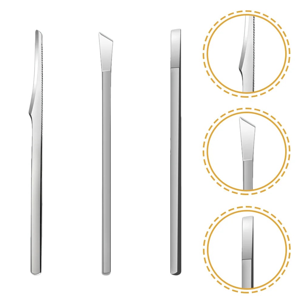 

3Pcs Stainless Steel Pedicure Tools Set Professional Foot Callus Remover for Corns and Dead Skin Multi-Functional Toenail