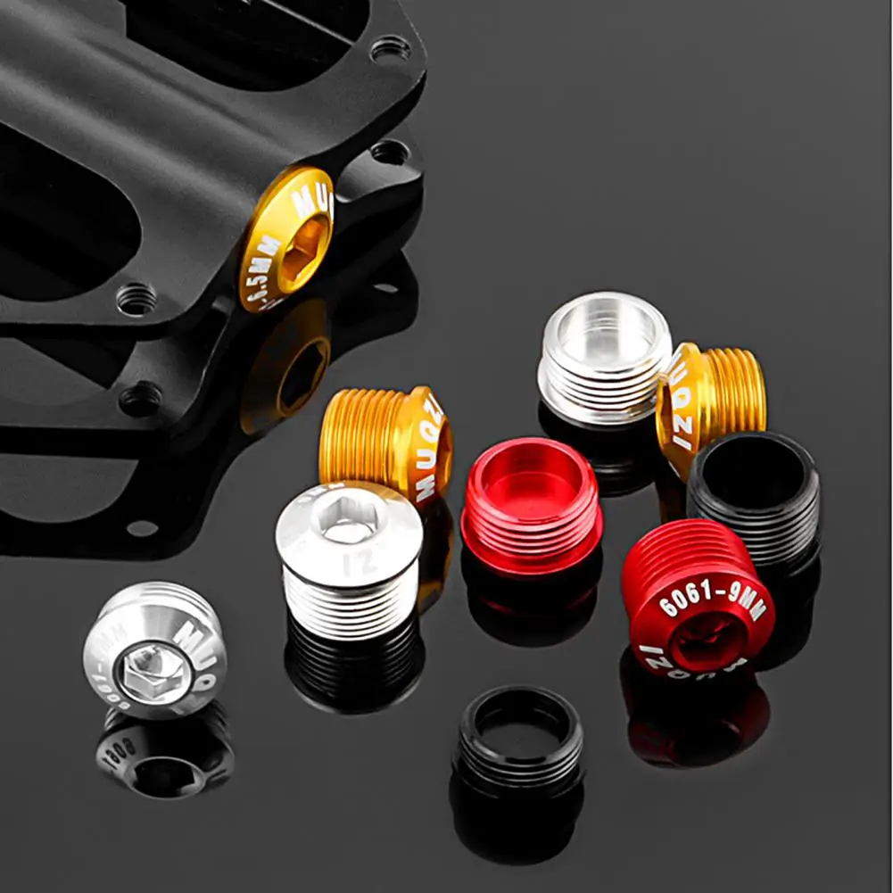 1Pair Bicycle Pedal Covers Aluminum Alloy Bike Pedal Dust Covers Caps Pedal Shaft Locking Screws Axle Locks Bicycle Pedals Cover