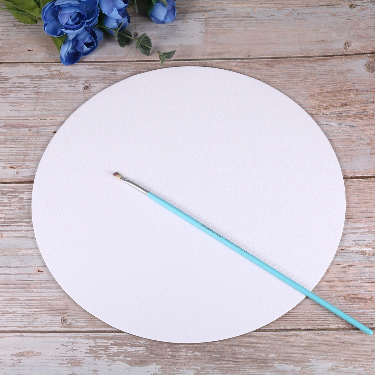 

6 PCS Oil Painting Board Canvas Primed Art Sketchpad Small Round Boards for Panel Circle