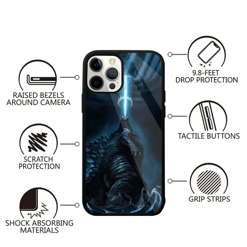 Japan Monster-G-Godzillas Phone Case For iPhone 16,15,14,13,12,11,Plus,Pro,Max,Mini Magsafe Magnetic Wireless Charging