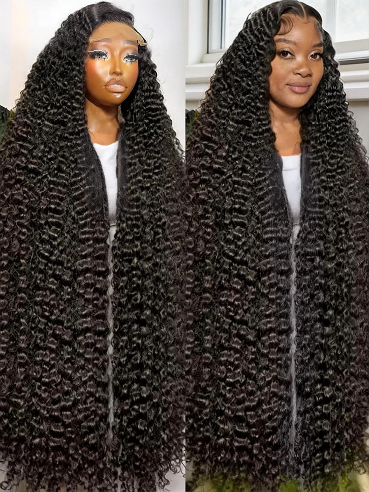 

300% Density Hd Lace Frontal Wig 44 46 Inch Water Wave Lace Front Wig Curly Wigs 13x4 13x6 Deep Wave Human Hair Wigs for Women