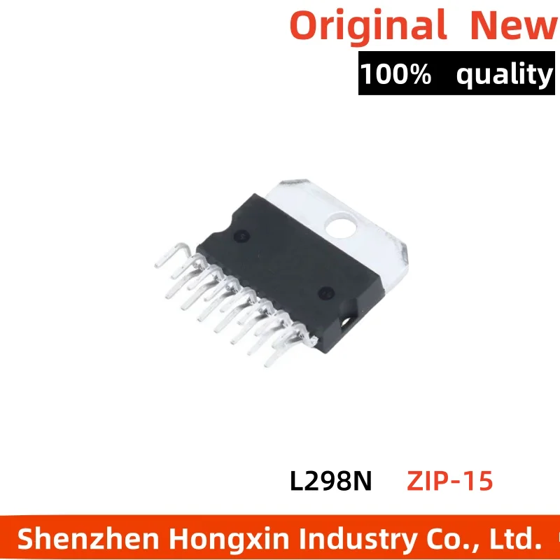 5 pieces of L298N stepper motor driver chip/bridge driver - internal switch ZIP-15 pin