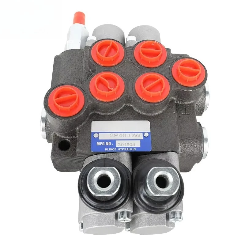 دليل اليد P40 2P40 40LPM 2 3 4 طريقة صمام التحكم الهيدروليكي عصا التحكم الهيدروليكية الاقسام صمام التحكم الاتجاهي الهيدروليكي