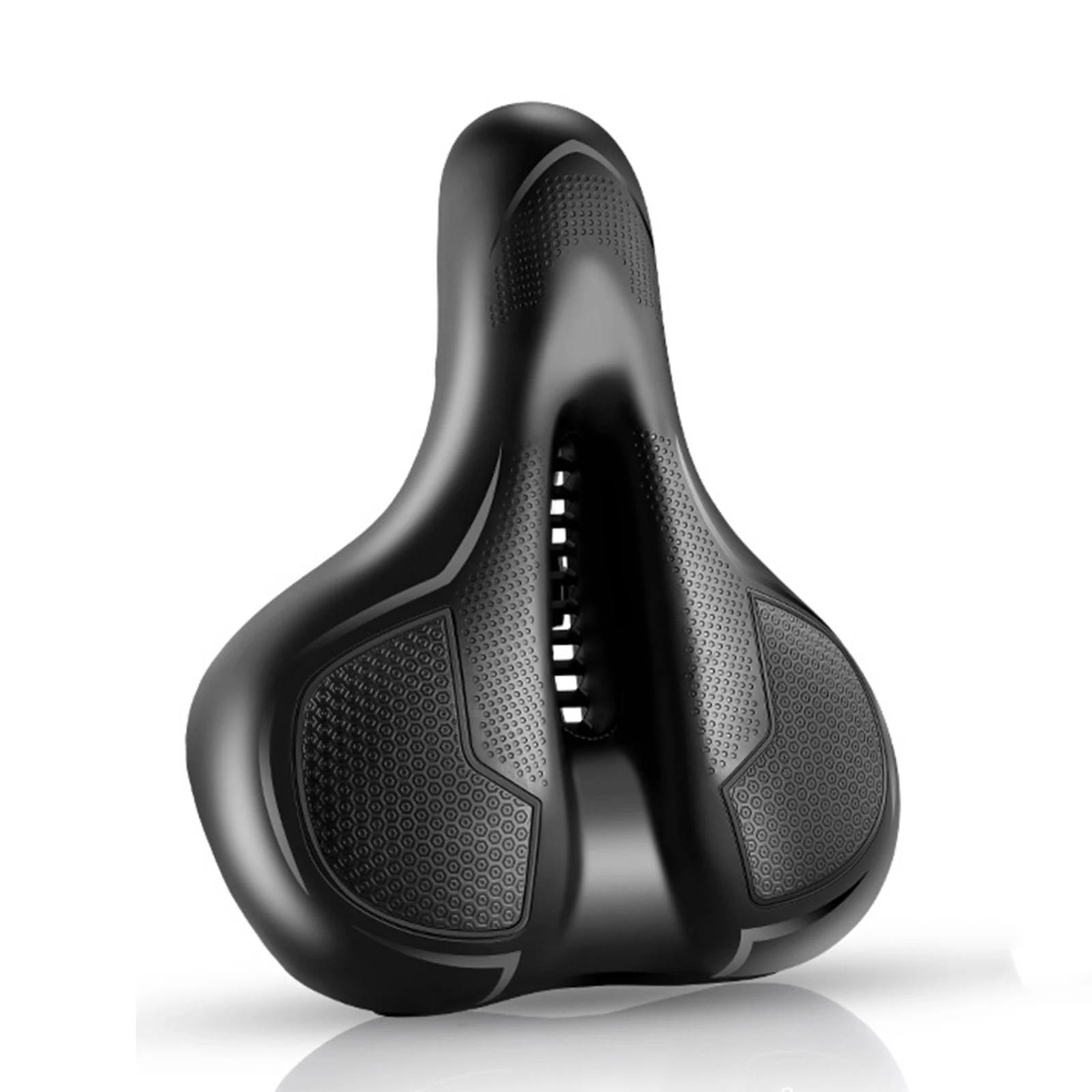 Oversized Extra Padded Bicycle Seat With Shock Absorbing Ball Ergonomic Design For Bike Riding Comfort Gear