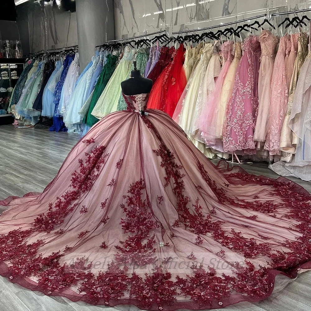 Vestidos De quinceañera mexicana personalizados para mujer, dulce Vestido De baile con apliques De encaje para niñas 16, Vestido De baile De desfile, Vestido De graduación De VX Anos 14